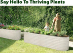 Plant & Plot Galvanized Raised Garden Beds Outdoor // 8×2×2 ft Planter Raised - Image 4