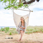 SUNCREAT Hammock Chair Hanging Rope Swing Seat-Max 450lbs Capacity, Extra Large - Image 4