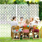 Casaphoria 72" H x 47" W Metal Privacy Screen, Outdoor Freestanding Decorative - Image 8