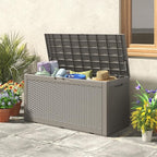 Outdoor Storage Box, Resin Deck Boxes Indoor and outdoor, Waterproof Storage - Image 8