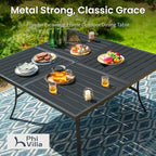 PHI VILLA 9 Pieces Outdoor Dining Set - Image 2