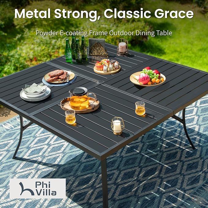 PHI VILLA 9 Pieces Outdoor Dining Set - Image 2