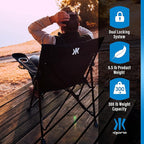 Kijaro Foldable Camping Chair, Vik Black - Image 6