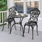 NUU GARDEN 3 Pieces Patio Bistro Set, Outdoor Bistro Set - Image 2