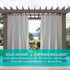 Exclusive Home Cabana Solid Indoor/Outdoor Light Filtering Hook-and-Loop Tab - Image 6