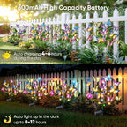Solar Lights Outdoor Garden Decor: 8 Pack 136 Silk Butterflies - Image 6