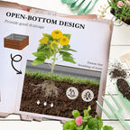 Outsunny Galvanized Raised Garden Bed, 73.5" Outdoor Planter Box - Image 4