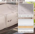 Outdoor Patio Furniture Set, 4 Pieces Metal Patio Furniture Set - Image 3