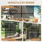 VINGLI Privacy Fence Panels, 72H’’ x 47W’’ Metal Privacy Screen Freestanding - Image 3