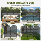 Casaphoria 72" H x 35" W Arched Metal Privacy Screen - Image 5