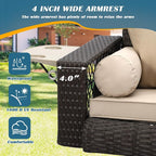 Outdoor Wicker Patio Porch Swing - Image 3