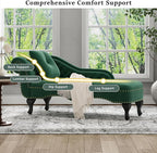 Merax 62'' Velvet Chaise Lounge Indoor - Image 5