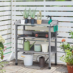 Yaheetech Garden Potting Table Horticulture Potting Bench w/Storage Shelf - Image 2