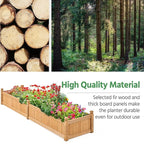 Yaheetech 90.5″ L×23.5″ W×16″ H Wooden Raised Garden Bed, Horticulture Wood - Image 7