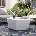 UPHA Outdoor Hexagon Coffee Table, Small Modern Minimalist Accent Tables - Image 6