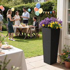 Greesum 32 Inch Tall Plastic Planters - Image 3