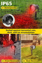 T-SUN Red Spotlight Outdoor, Waterproof LED Landscape Lighting - Image 4