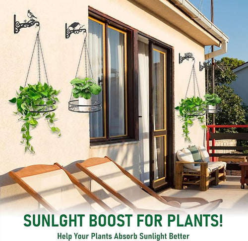 2-Pack Hanging Planters for Indoor Plants - Image 2