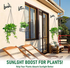 4-Pack Metal Hanging Planters for Outdoor Plants - Image 2