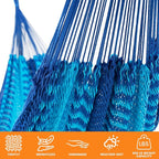 Lazy Daze Hammocks Handwoven Mayan Hammock, 10.5 FT Soft Rope Double Hammocks - Image 5