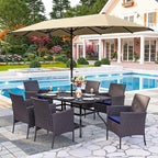 PHI VILLA 7 Piece Outdoor Dining Set - Image 6
