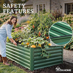 YITAHOME 8x4x2ft 2pcs Large Raised Garden Bed, Galvanized Metal Planter Box - Image 6
