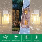 WIHTU White Outdoor Lights for House, LED Exterior Front Porch Light fixtures - Image 2
