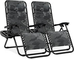 Best Choice Products Set of 2 Adjustable Steel Mesh Zero Gravity Lounge Chair by BestChoiceProducts