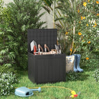 31 Gallon Resin Deck Box, Lockable Patio Outdoor Storage Box - Image 3