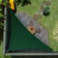 Amgo Custom Size 18' x 24' x 30' Green Right Triangle Sun Shade Sail UPF50+ by Amgo