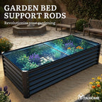 YITAHOME 8x4x1.5ft 2pcs Large Raised Garden Bed Kit, Galvanized Metal Planter - Image 7