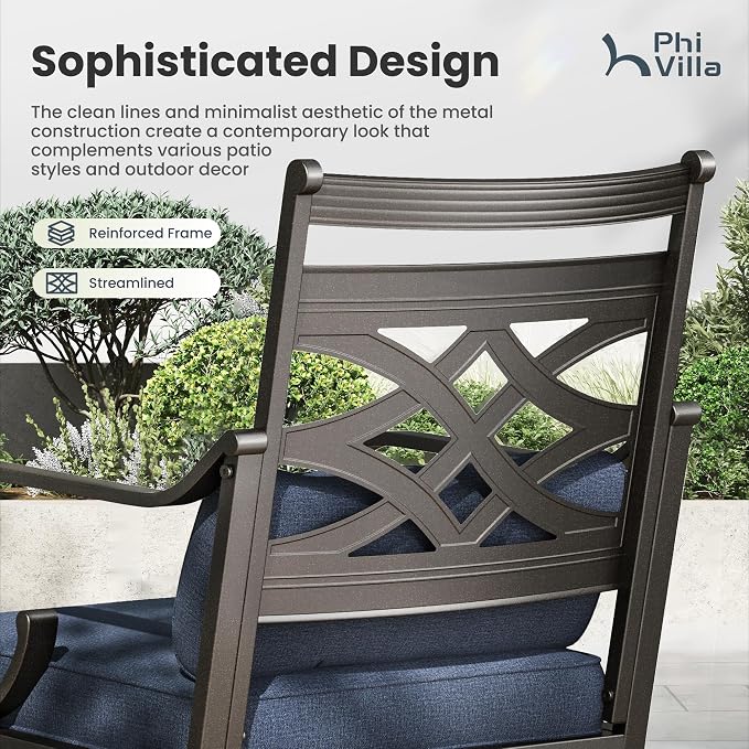 PHI VILLA 9 Pieces Outdoor Dining Set - Image 3
