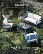 SERWALL HDPE Outdoor Loveseat - Image 6