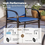 5 Piece Patio Dining Set for 4, Outdoor Table and Chairs Set for Lawn Backyard - Image 3
