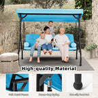 HOMREST 3 Seat Outdoor Porch Swing - Image 4