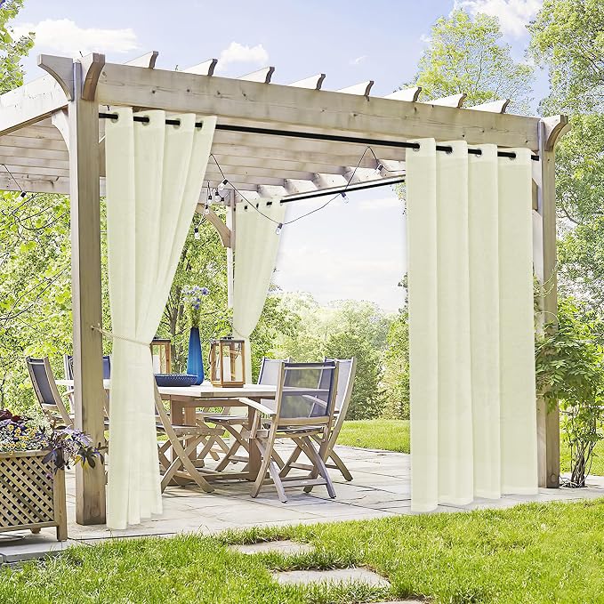 RYB HOME 2 Panels Outdoor Curtains by RYBHOME