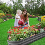 GADI 67-Inch Raised Garden Bed, Metal Planter Box - Image 2