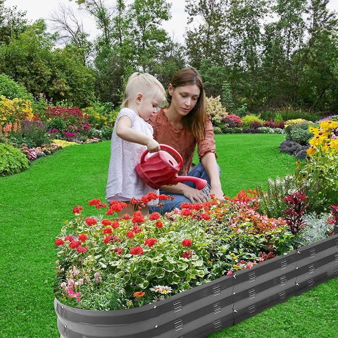 GADI 67-Inch Raised Garden Bed, Metal Planter Box - Image 2