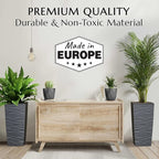 Mueller Janska M-Resin Heavy Duty Tall Planter, Indoor/Outdoor Grande Plant - Image 2