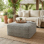 SIMPLIHOME Safford Square Pouf - Image 3