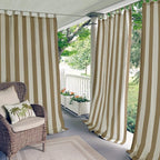 Elrene Home Fashions Highland Stripe Indoor/Outdoor Curtain Panel, 50 inches X by ElreneHomeFashions
