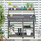Yaheetech Outdoor Potting Bench Table Potters Benches Garden Workstation - Image 6