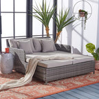 Safavieh PAT7500B Outdoor Collection Cadeo Grey Cushion Daybed - Image 4
