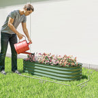 Outsunny 5' x 2' x 1' Galvanized Raised Garden Bed Kit, Outdoor Metal Elevated - Image 7