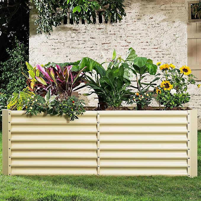 Land Guard 6x3x2ft Galvanized Raised Garden Bed, Planter Boxes Outdoor - Image 6