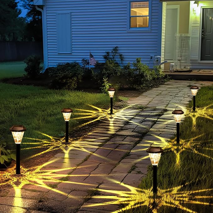 GIGALUMI 12 Pack Solar Lights Outdoor Waterproof, Outdoor Solar Lights - Image 4