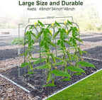 Cucumber Trellis for Raised Bed, U-Shape Garden Trellis for Climbing Plants - Image 2