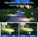 Solar Lights Outdoor Waterproof IP65, Super Bright LED, 6500K 2 Lighting Modes - Image 2