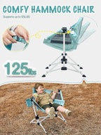 EVER ADVANCED Kids Hammock Chair Foldable, Kids Camping Chair - Image 5