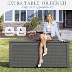 Outdoor Storage Box, Resin Deck Boxes Indoor and outdoor, Waterproof Storage - Image 4